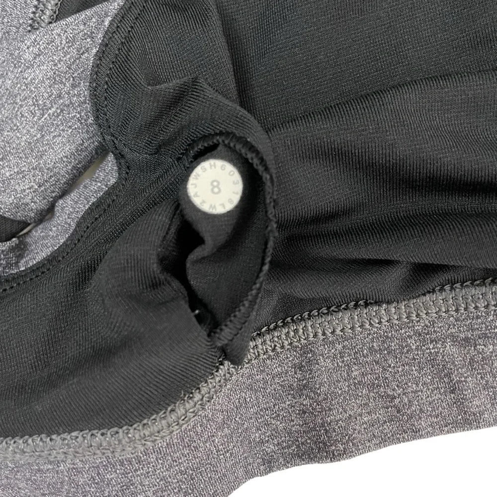 lululemon athletica Invigorate Bra Heathered Black Sz 8 - Picture 9 of 12